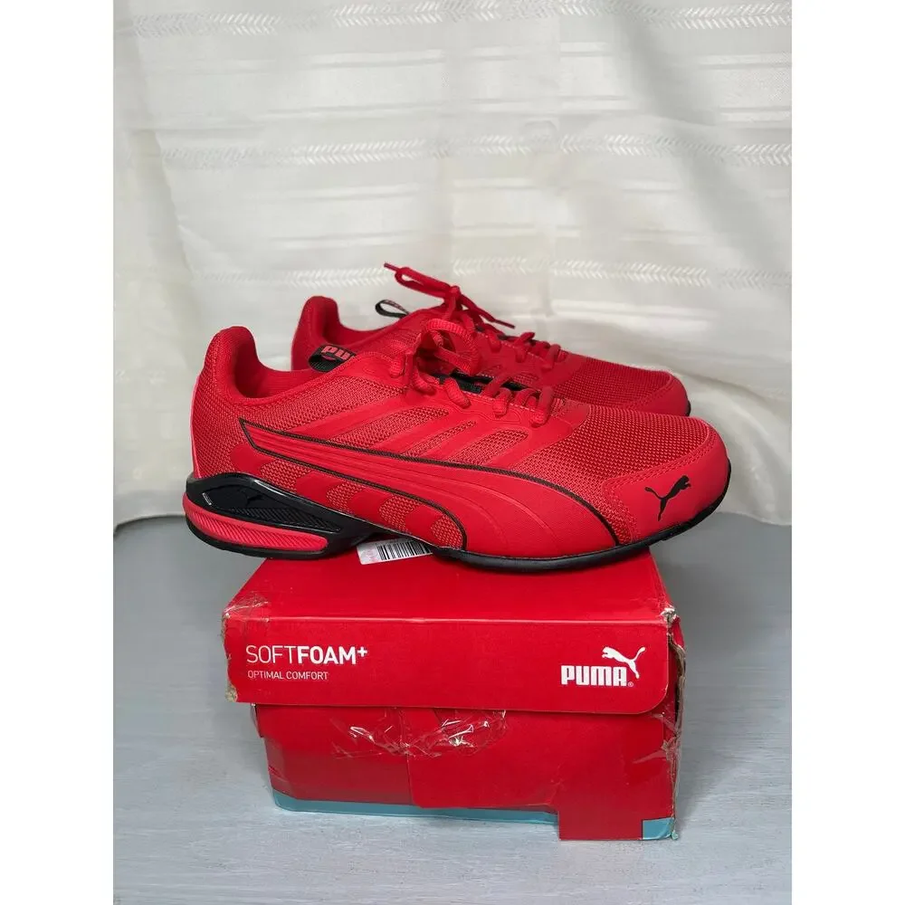 Puma Electro Mens 9.5 For All Time Red Softfoam Running Shoes
